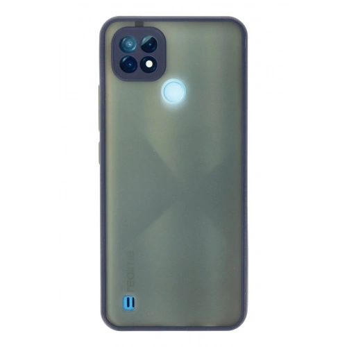 Durukar®  Realme C21 Kılıf Montreal Silikon Kapak - Lacivert