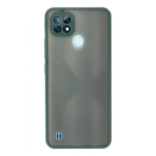Durukar®  Realme C21 Kılıf Montreal Silikon Kapak - Yeşil