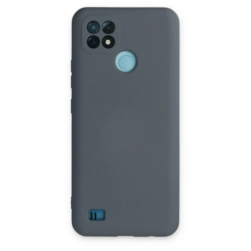Durukar®  Realme C21 Kılıf Nano içi Kadife Silikon - Gri