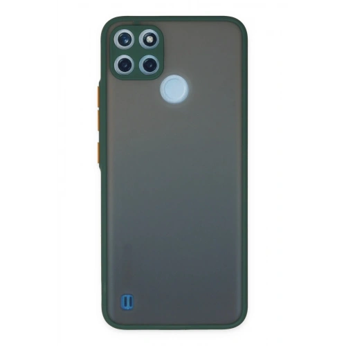 Durukar®  Realme C21Y Kılıf Montreal Silikon Kapak - Yeşil