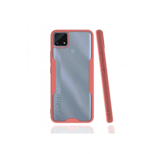 Durukar®  Realme C25 Kılıf Platin Silikon - Pembe
