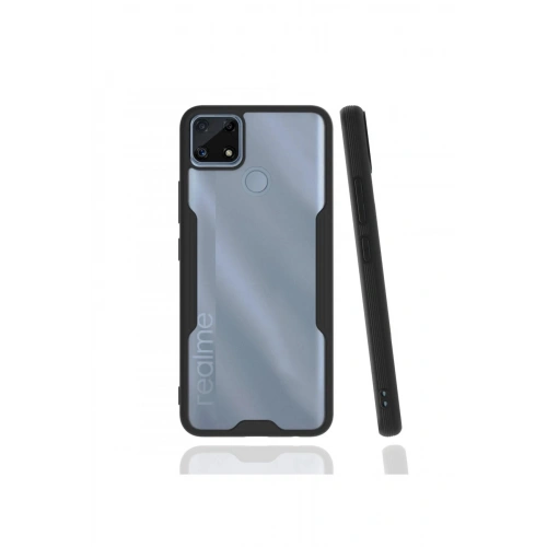 Durukar®  Realme C25 Kılıf Platin Silikon - Siyah