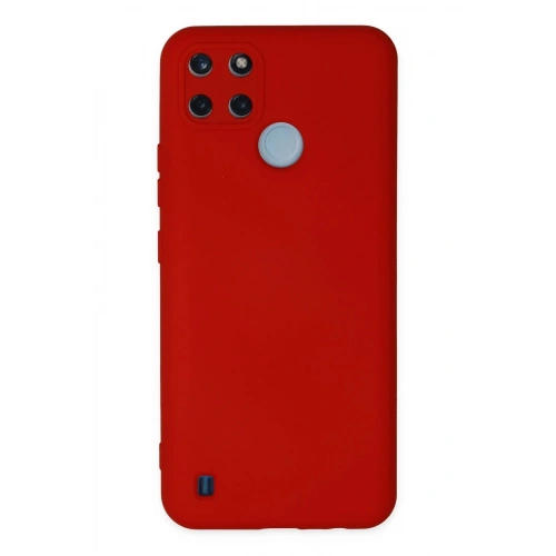Durukar®  Realme C25Y Kılıf Nano içi Kadife Silikon - Kırmızı
