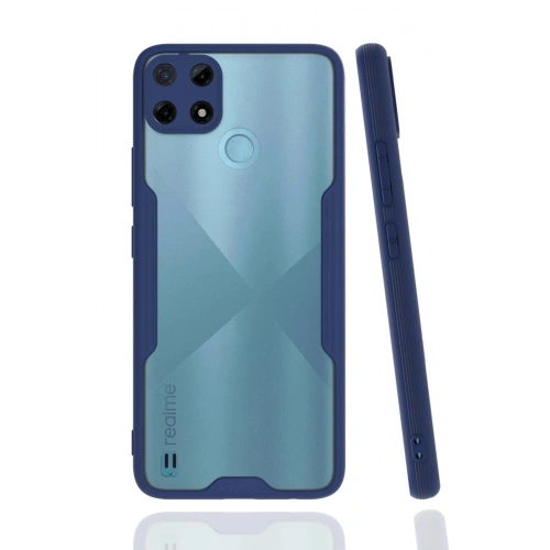 Durukar®  Realme C25Y Kılıf Platin Silikon - Lacivert