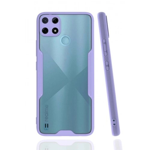 Durukar®  Realme C25Y Kılıf Platin Silikon - Lila