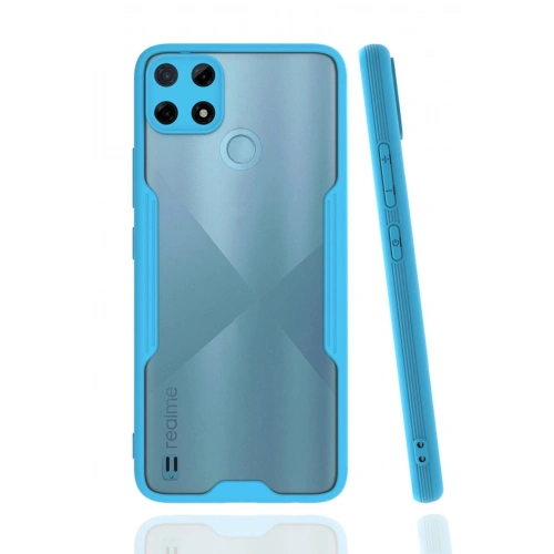 Durukar®  Realme C25Y Kılıf Platin Silikon - Mavi