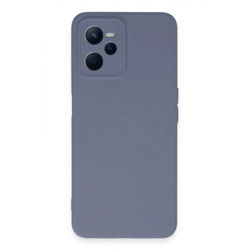 Durukar®  Realme C35 Kılıf Nano içi Kadife Silikon - Gri