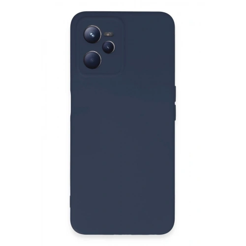 Durukar®  Realme C35 Kılıf Nano içi Kadife Silikon - Lacivert