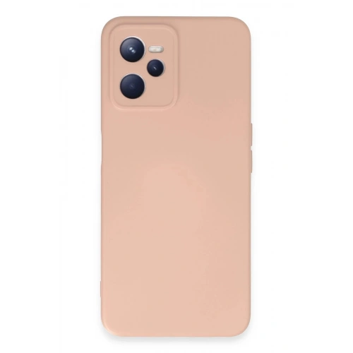 Durukar®  Realme C35 Kılıf Nano içi Kadife Silikon - Pudra