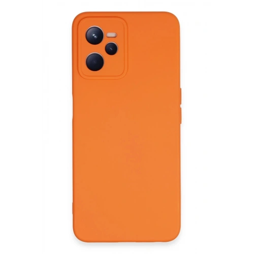 Durukar®  Realme C35 Kılıf Nano içi Kadife Silikon - Turuncu