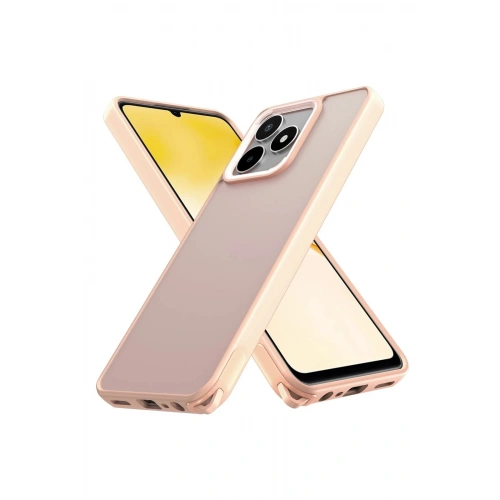 Durukar®  Realme C53 Kılıf Elegant Kapak - Pudra