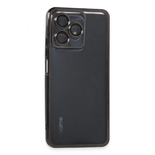 Durukar®  Realme C53 Kılıf  Lensli Silikon - Siyah