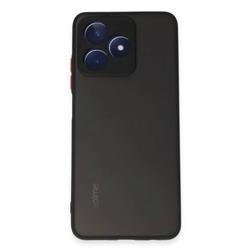 Durukar®  Realme C53 Kılıf Montreal Silikon Kapak - Siyah