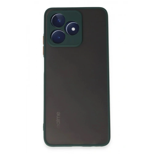 Durukar®  Realme C53 Kılıf Montreal Silikon Kapak - Yeşil