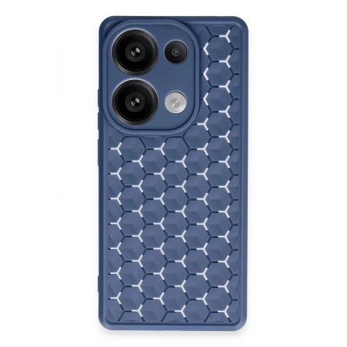 Durukar®  Realme C65 Kılıf Petek Silikon Kapak - Lacivert