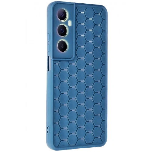 Durukar®  Realme C65 Kılıf Petek Silikon Kapak - Mavi