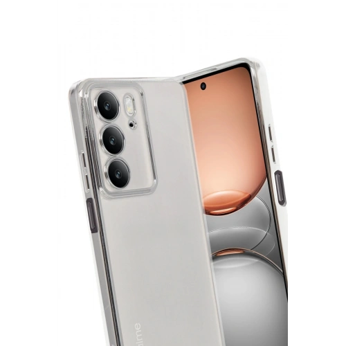 Durukar®  Realme C75 4G Kılıf  Lensli Silikon - Gümüş