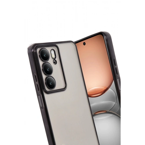 Durukar®  Realme C75 4G Kılıf  Lensli Silikon - Siyah