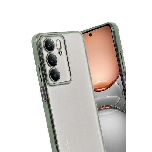 Durukar®  Realme C75 4G Kılıf  Lensli Silikon - Yeşil