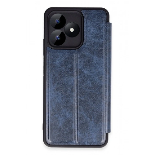Durukar®  Realme Note 50 4G Kılıf Flip Cover - Lacivert