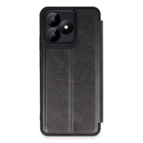 Durukar®  Realme Note 50 4G Kılıf Flip Cover - Siyah