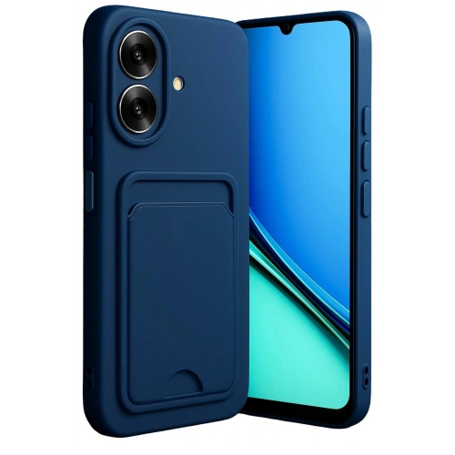 Durukar®  Realme Note 60 Kelvin Kartvizitli Silikon - Lacivert