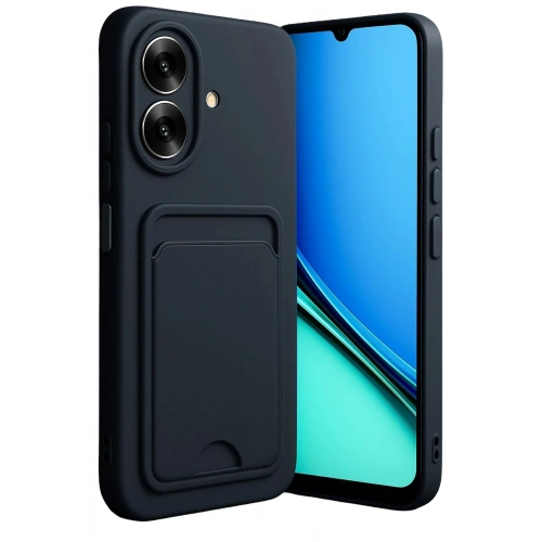 Durukar®  Realme Note 60 Kelvin Kartvizitli Silikon - Siyah