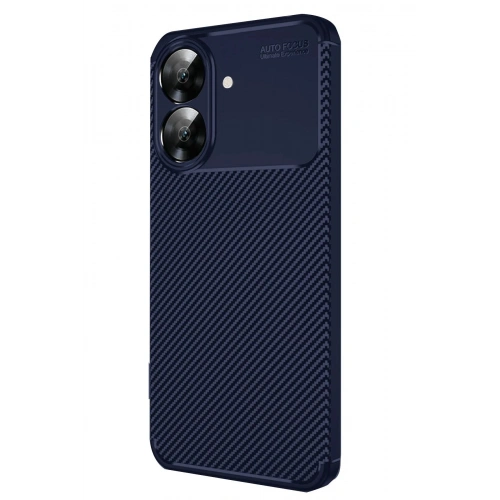 Durukar®  Realme Note 60 Kılıf Auto Focus Karbon Kapak - Lacivert