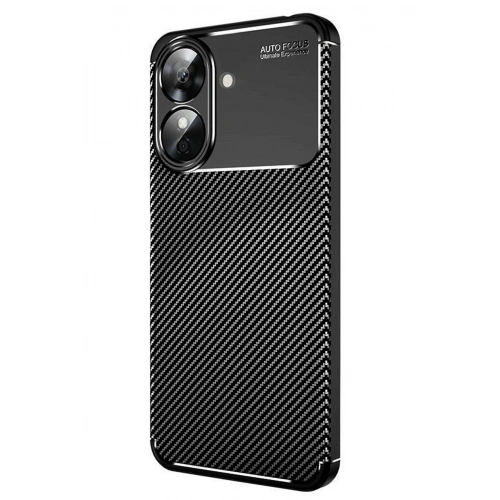 Durukar®  Realme Note 60 Kılıf Auto Focus Karbon Kapak - Siyah