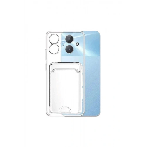 Durukar®  Realme Note 60 Kılıf Kart Şeffaf Silikon - Şeffaf
