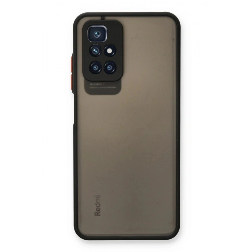 Durukar®   Redmi 10 2022 Kılıf Montreal Silikon Kapak - Siyah