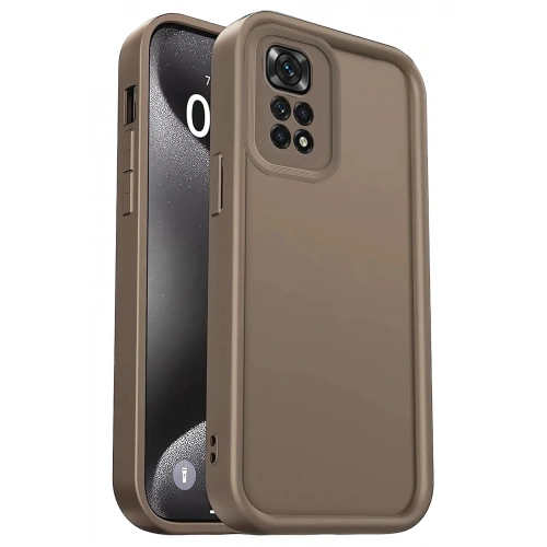 Durukar®   Redmi 10 2022 Kılıf Viera Silikon - Kahverengi
