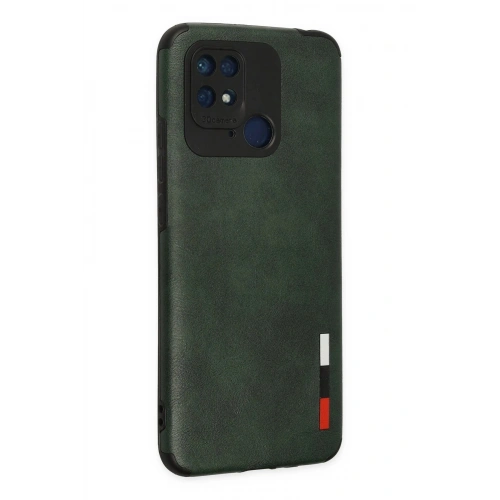 Durukar®   Redmi 10C Kılıf Loop Deri Silikon - Yeşil