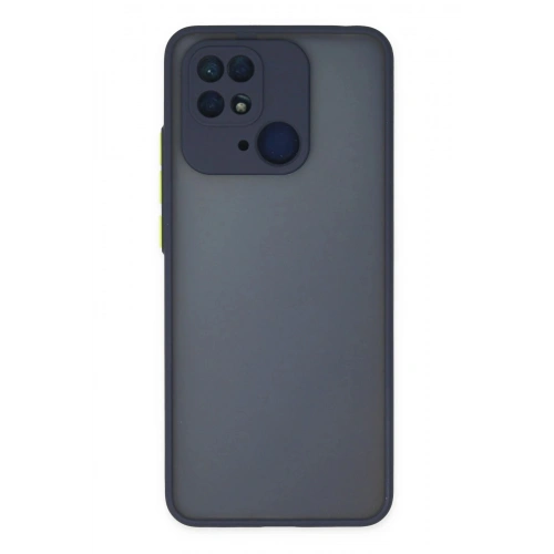 Durukar®   Redmi 10C Kılıf Montreal Silikon Kapak - Lacivert