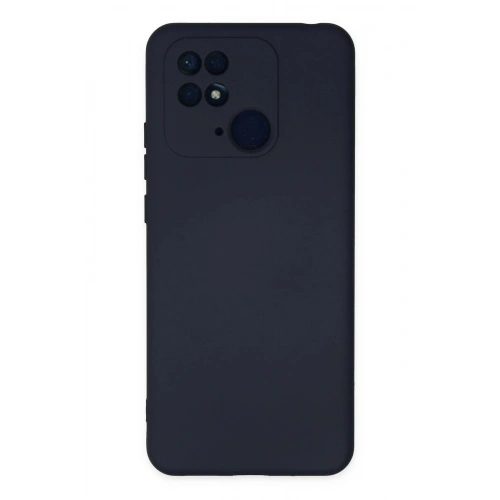 Durukar®   Redmi 10C Kılıf Nano içi Kadife Silikon - Lacivert