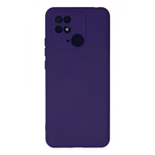 Durukar®   Redmi 10C Kılıf Nano içi Kadife Silikon - Mor