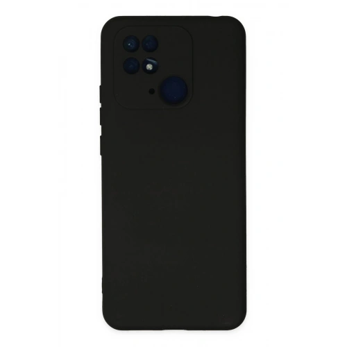 Durukar®   Redmi 10C Kılıf Nano içi Kadife Silikon - Siyah
