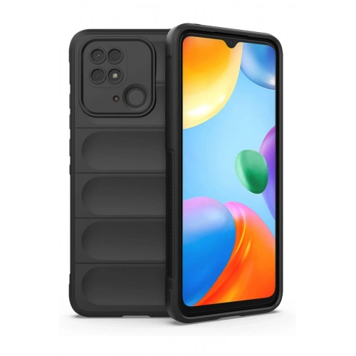 Durukar®   Redmi 10C Kılıf Optimum Silikon - Siyah