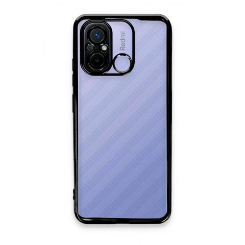 Durukar®   Redmi 12C Kılıf  Lensli Silikon - Siyah