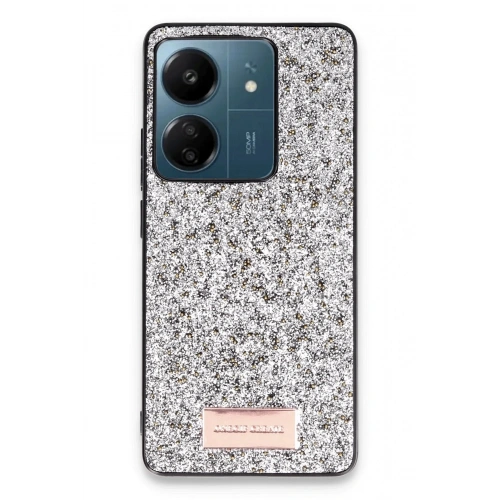 Durukar®   Redmi 13C Bright Simli Kapak - Gümüş