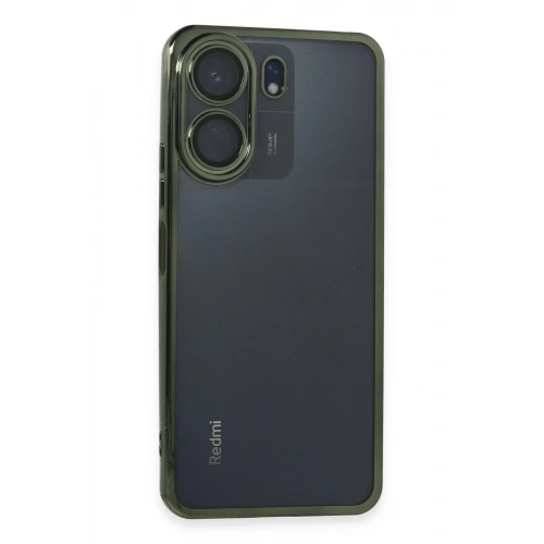 Durukar®   Redmi 13C Kılıf  Lensli Silikon - Yeşil