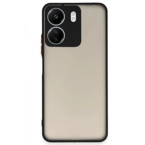 Durukar®   Redmi 13C Kılıf Montreal Silikon Kapak - Siyah