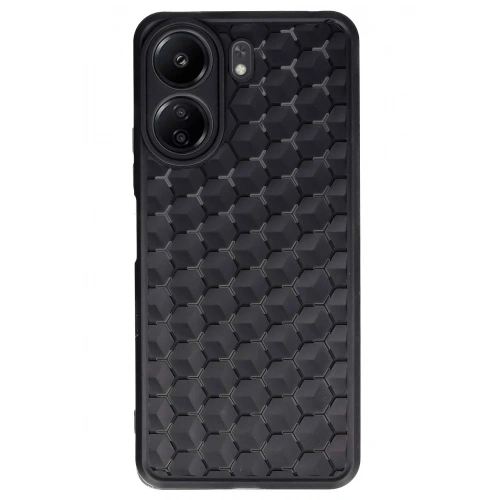 Durukar®   Redmi 13C Kılıf Petek Silikon Kapak - Siyah