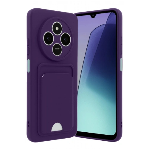 Durukar®   Redmi 14C Kelvin Kartvizitli Silikon - Derin Mor