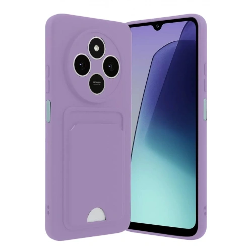 Durukar®   Redmi 14C Kelvin Kartvizitli Silikon - Lila