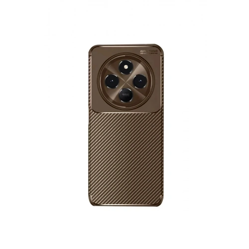 Durukar®   Redmi 14C Kılıf Auto Focus Karbon Kapak - Kahverengi