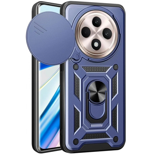 Durukar®   Redmi 14C Kılıf Pars Lens Yüzüklü Silikon - Lacivert