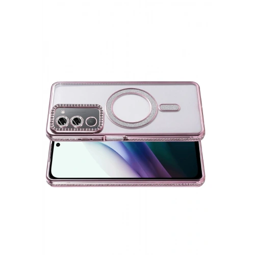 Durukar®   Redmi 15 4G Joke Simli Magneticsafe Kılıf - Pembe