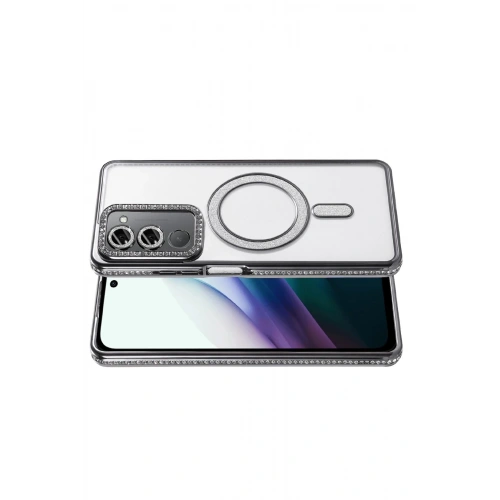 Durukar®   Redmi 15 4G Joke Simli Magneticsafe Kılıf - Siyah