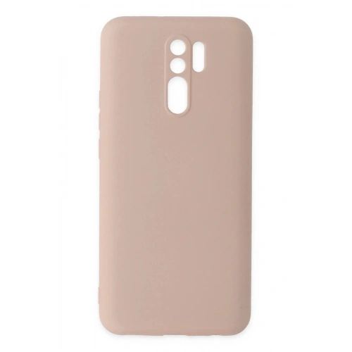 Durukar®   Redmi 9 Kılıf Nano içi Kadife Silikon - Pudra